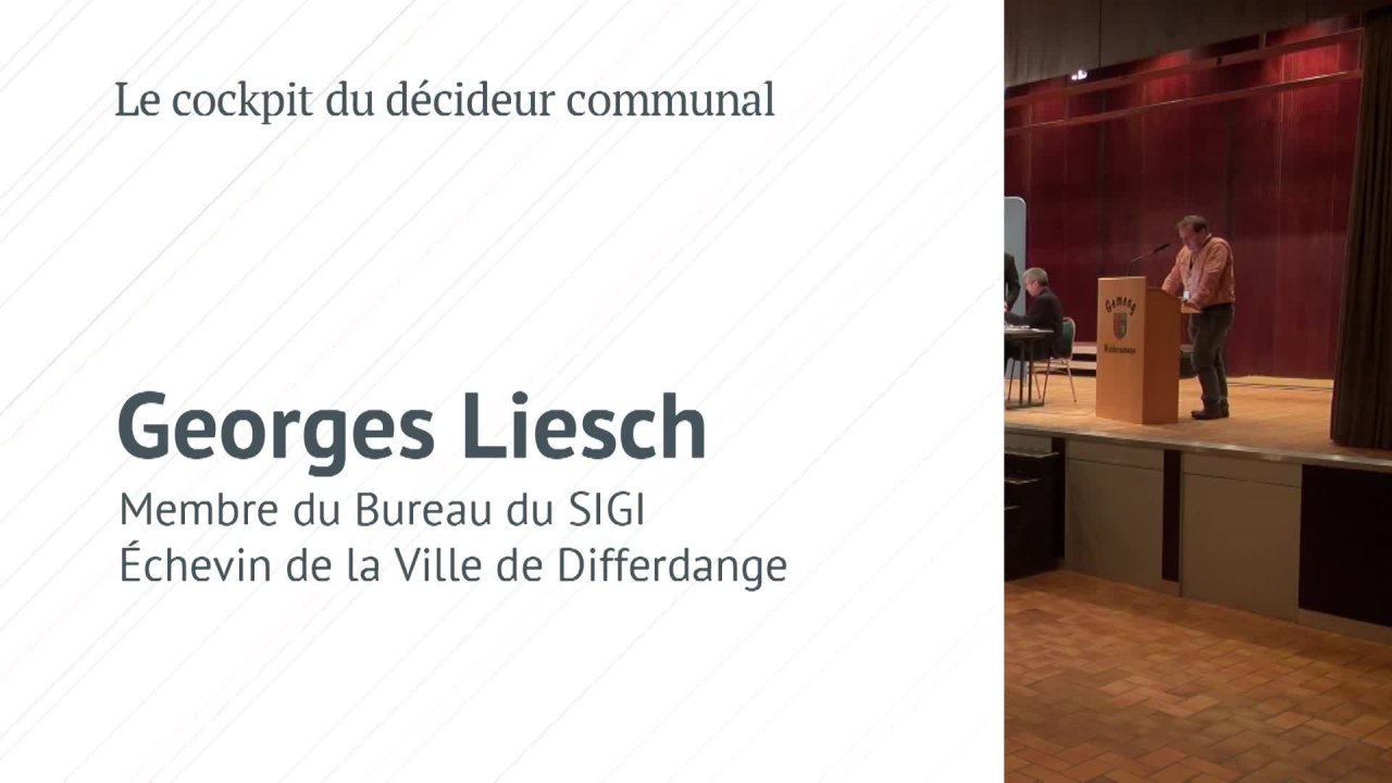 Journée des élus 2015 - Présentation de Cockpit par Georges Liesch